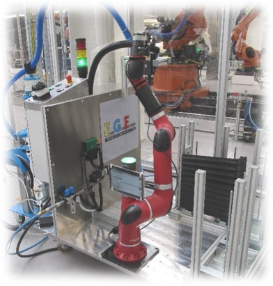 MRK (Mensch Maschine Kollaboration) im Bereich Kleben.